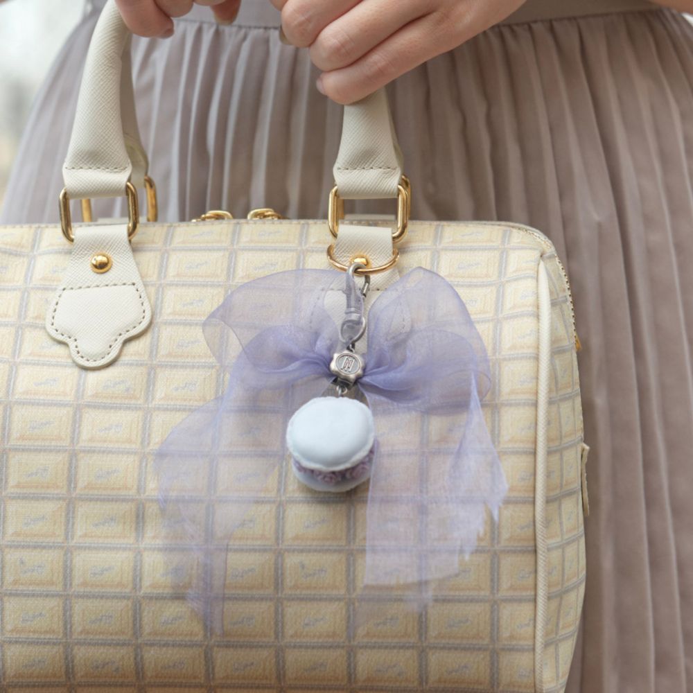 【キューポット】ホーンテッドマンション/バッグチャーム　ゴースト・ブライド マカロン