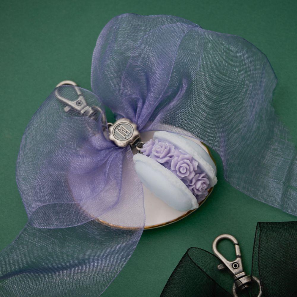 【キューポット】ホーンテッドマンション/バッグチャーム　ゴースト・ブライド マカロン