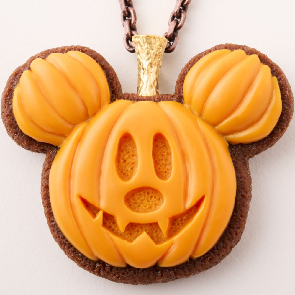 【キューポット】ミッキーマウス/ネックレス　パンプキン クッキー