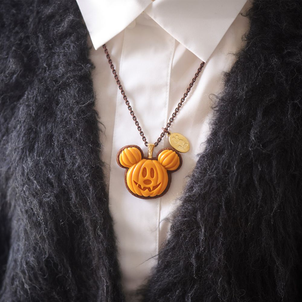 【キューポット】ミッキーマウス/ネックレス　パンプキン クッキー