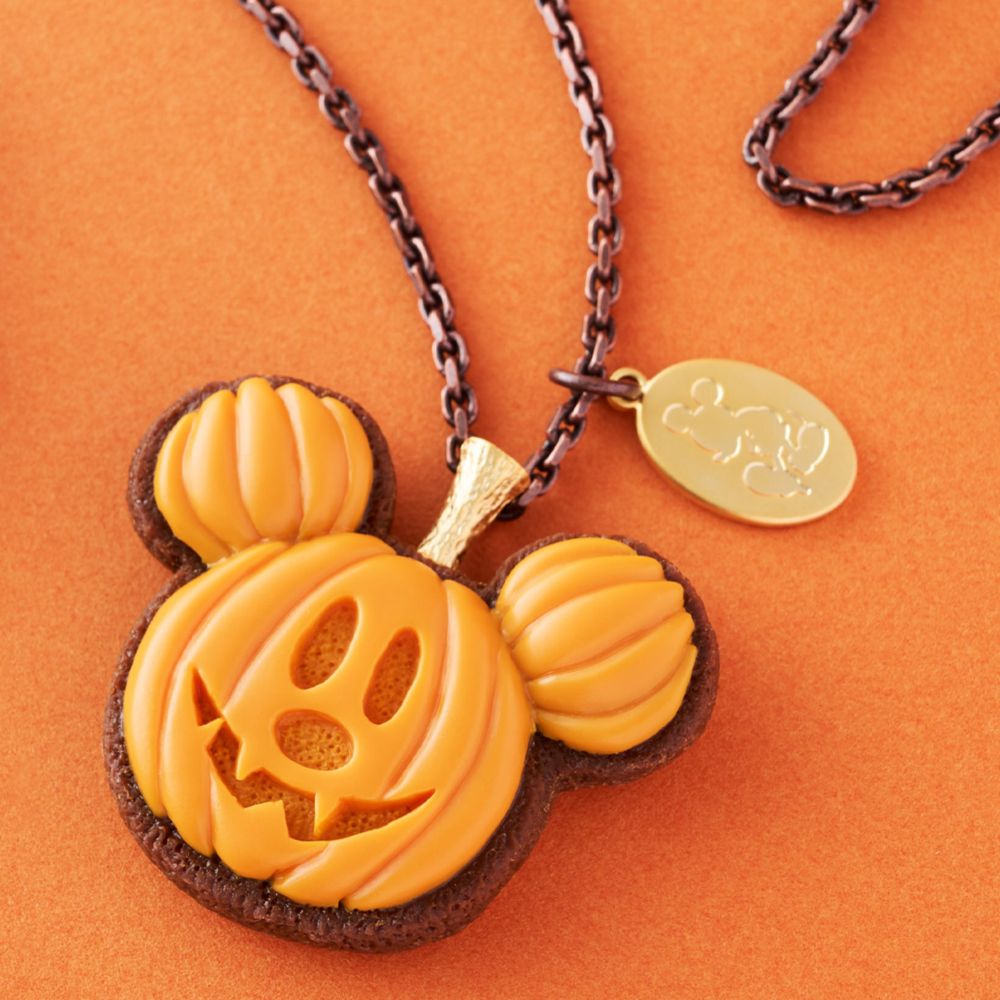 【キューポット】ミッキーマウス/ネックレス　パンプキン クッキー