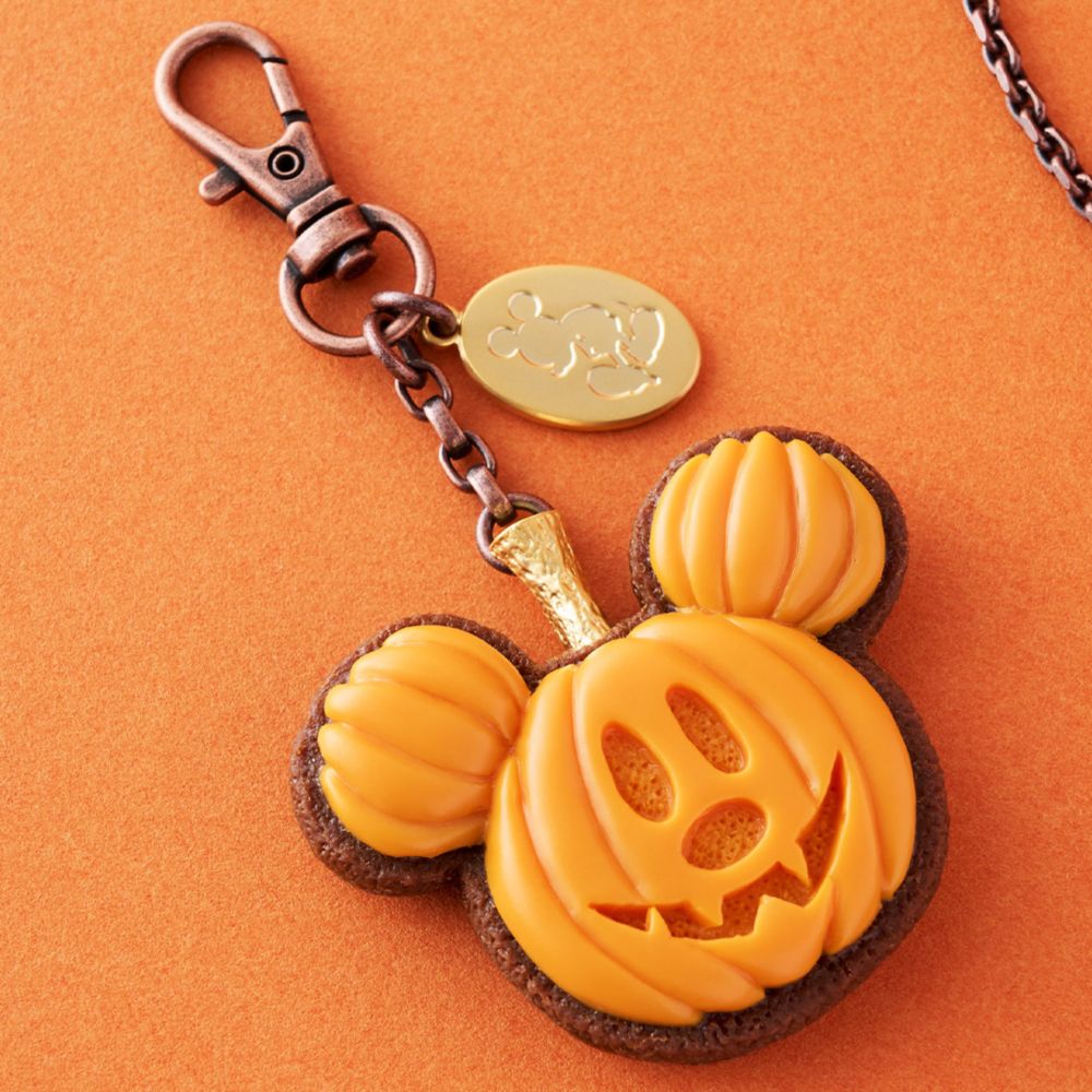 【キューポット】ミッキーマウス/バッグチャーム　パンプキン クッキー