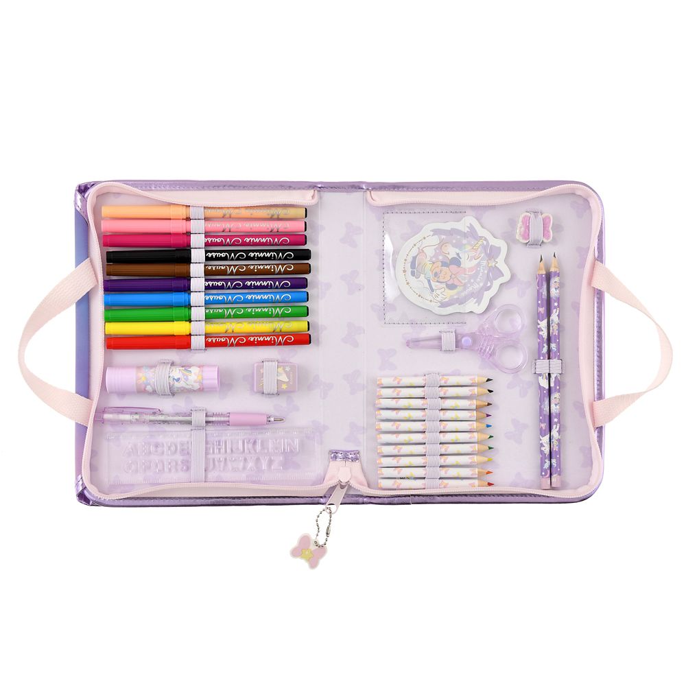 【再入荷】【キッズ用】ミニー ステーショナリーセット フラップバッグ型 ユニコーン スター