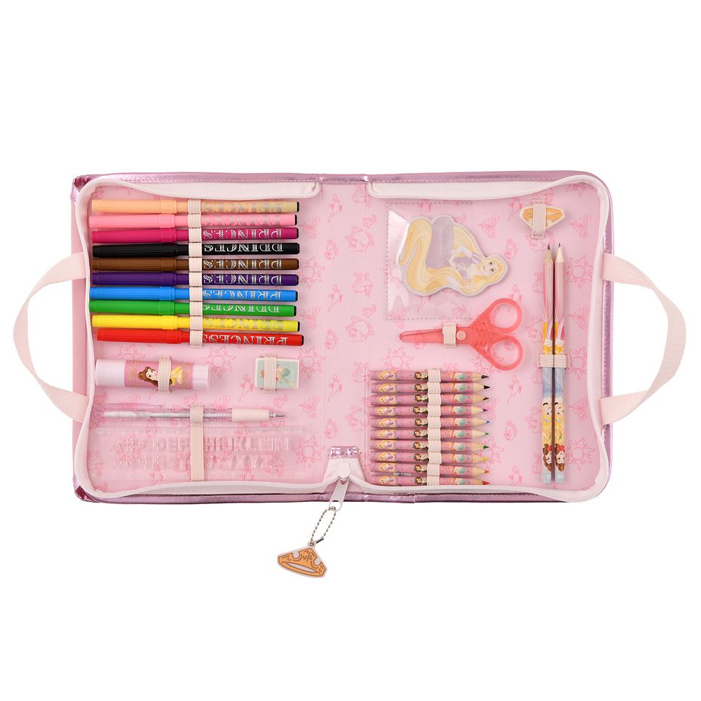 【再入荷】【キッズ用】ディズニープリンセス ステーショナリーセット バッグ風ケース入り ロマンティックプリンセス