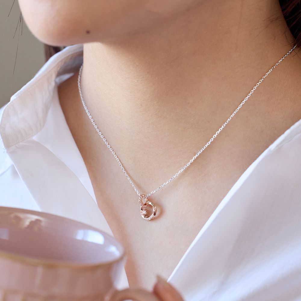 【ザ・キッス】[クリスマス限定商品] DI-SN1502RQ 40cm 隠れミッキー / シルバー ネックレス