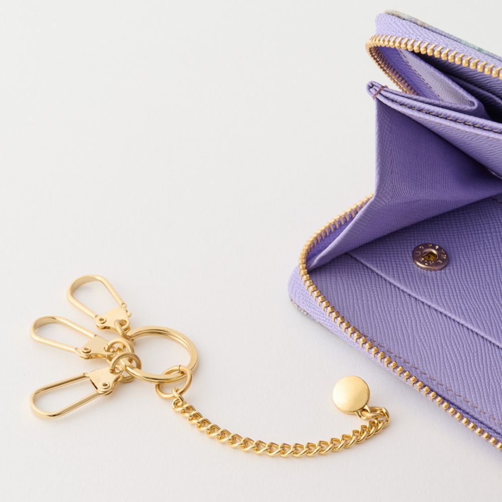 【キューポット】デイジー/ コンパクト ラウンドファスナー ウォレット　ヴィンテージケーキ