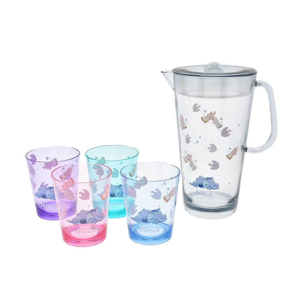 スティッチ ピッチャー・コップ セット Chill Life Drinkware