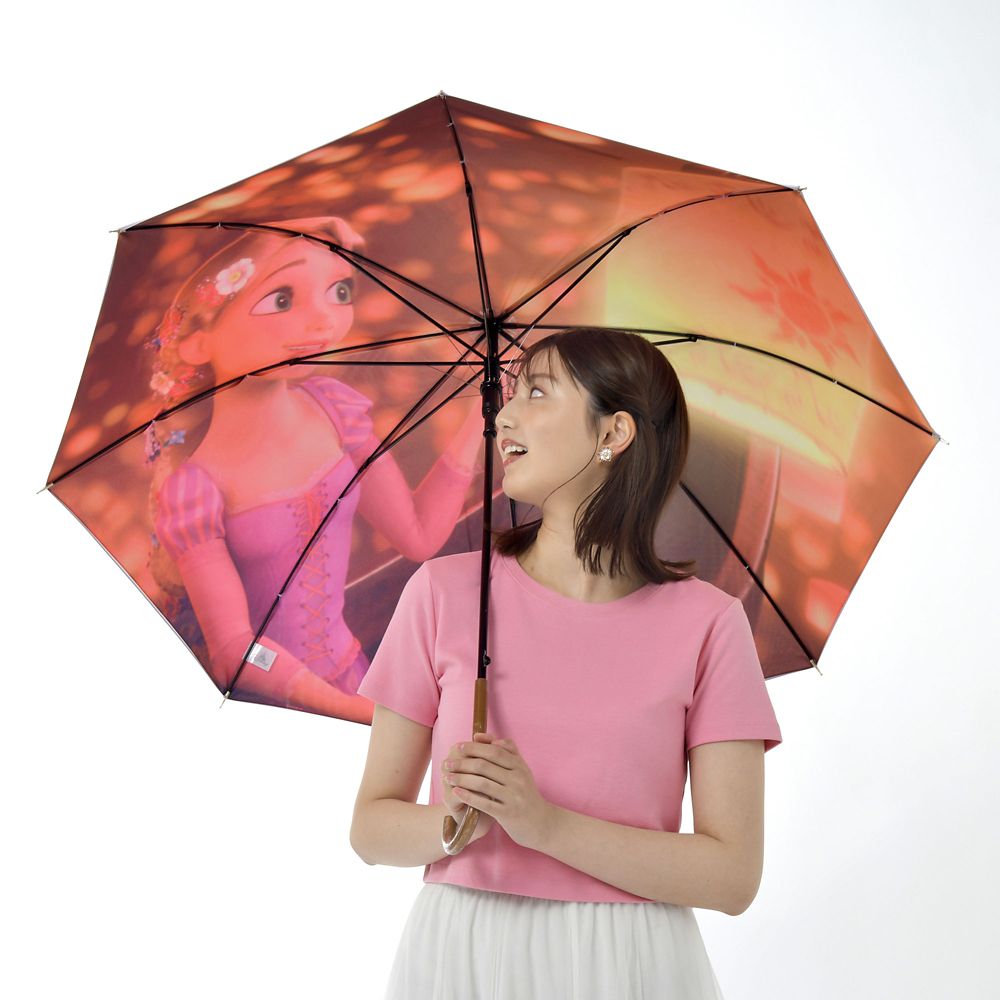 美品　折りたたみ 晴雨兼用日傘  50cm ディズニー 塔の上のラプンツェル 美品 折りたたみ 晴雨兼用日傘 50cm ディズニー 塔の上のラプンツェル