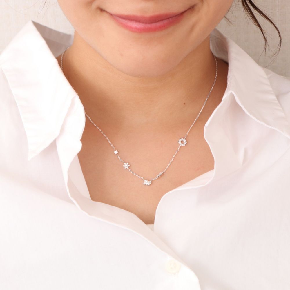 【ザ・キッス】DI-SN2920DM 40cm ミニー / シルバー ネックレス