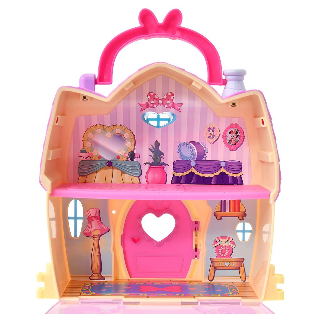 【再入荷】ミニー＆フィガロ おもちゃ ハウス ハンドル付きのおうち プレイセット