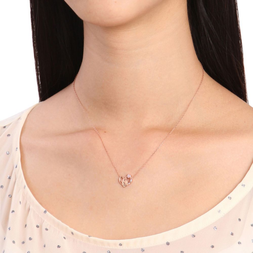 【ザ・キッス】DI-SN1806CB 40cm おしゃれキャット マリー / シルバー ネックレス