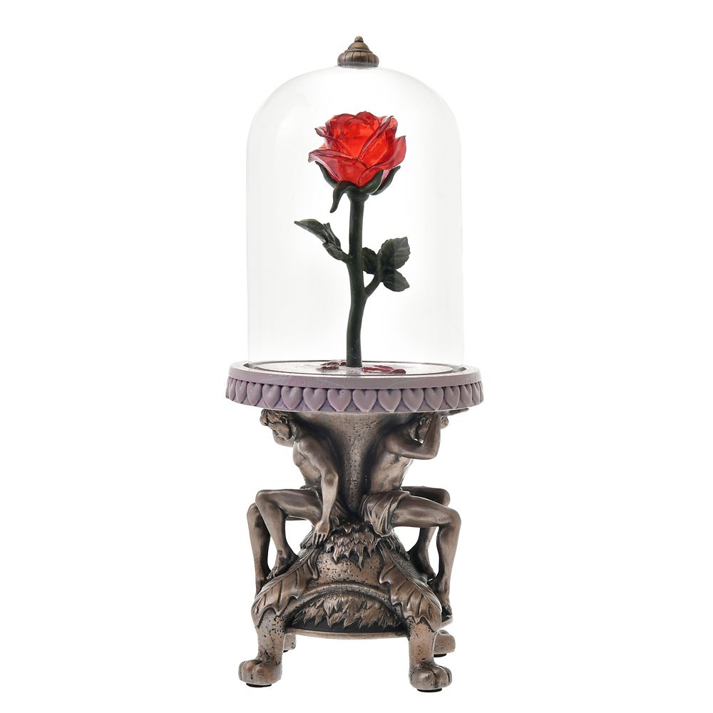 美女と野獣 フィギュア ライトアップ 魔法のバラ レプリカ ディズニー