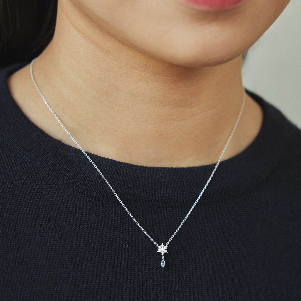 【ザ・キッス】DI-SN1410NG 40cm アナと雪の女王 / シルバー ネックレス