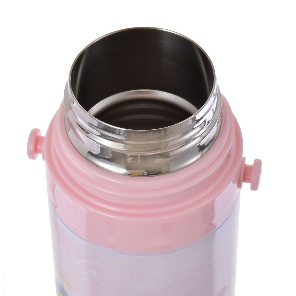 【キッズ用】ディズニープリンセス 水筒・ウォーターボトル ステンレス ストラップ付き モチーフ