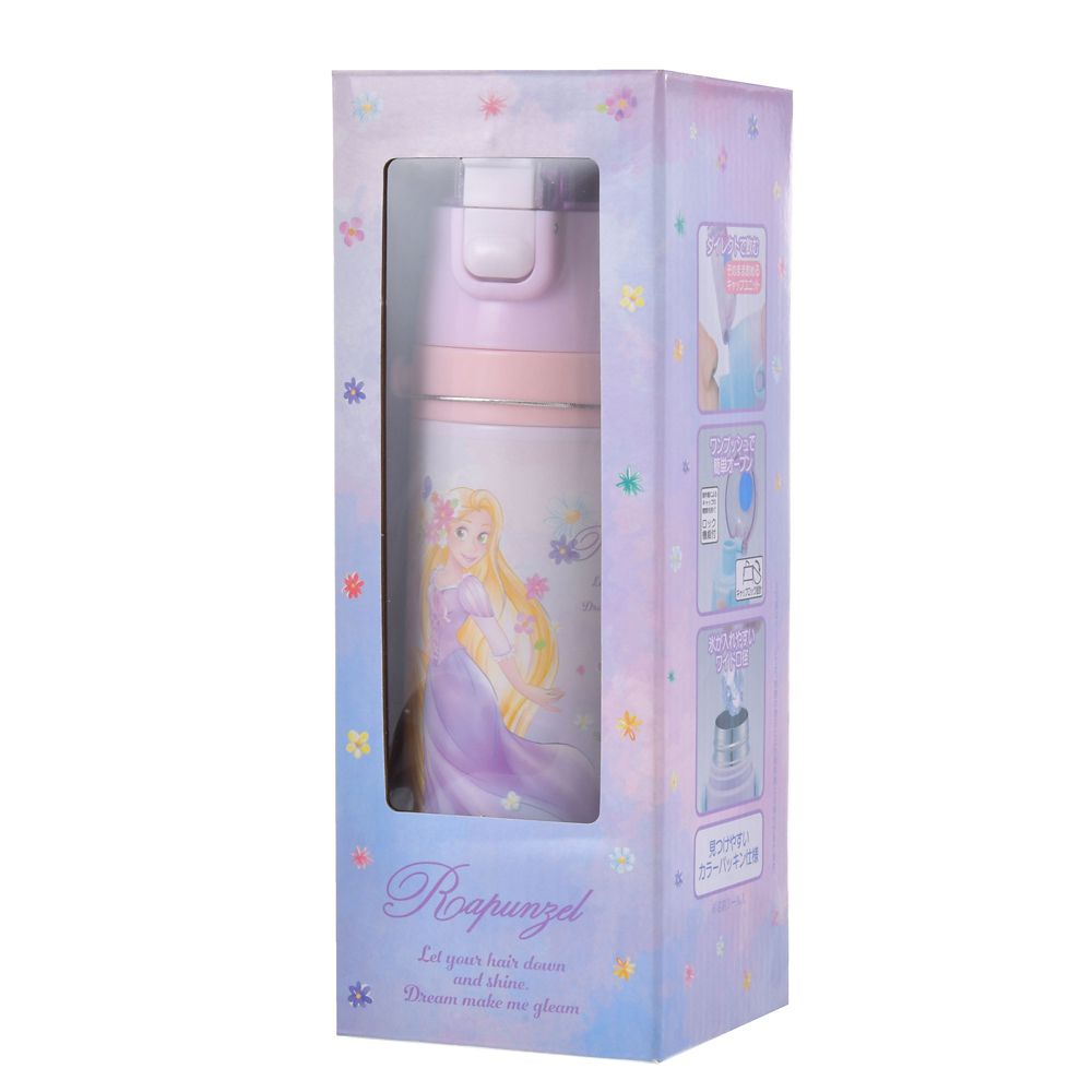 【再入荷】【キッズ用】ラプンツェル 水筒・ウォーターボトル ステンレス ストラップ付き