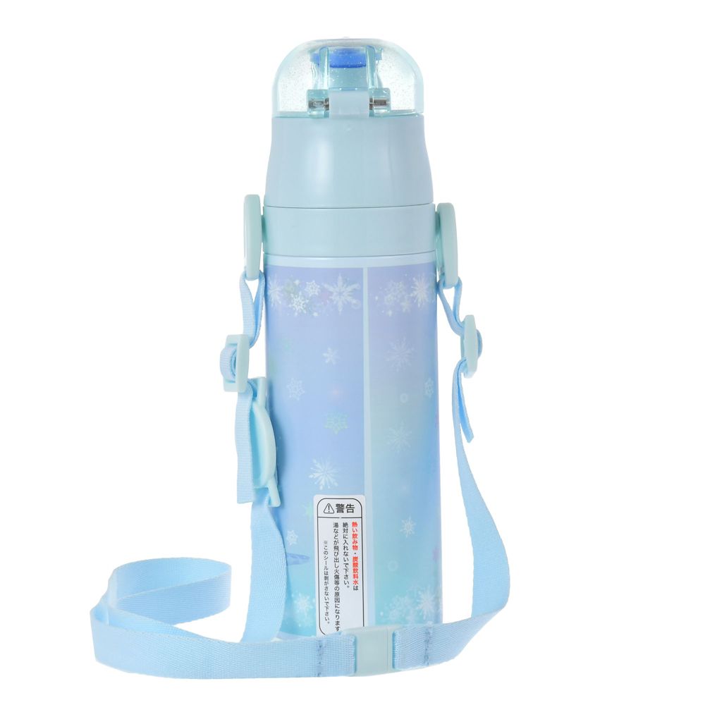 【再入荷】【キッズ用】エルサ 水筒・ウォーターボトル ステンレス ストラップ付き フローズンブルー