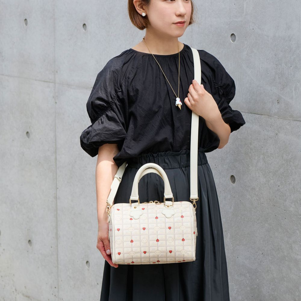 【キューポット】ベイマックス/ミニボストンバッグ　チョコレート