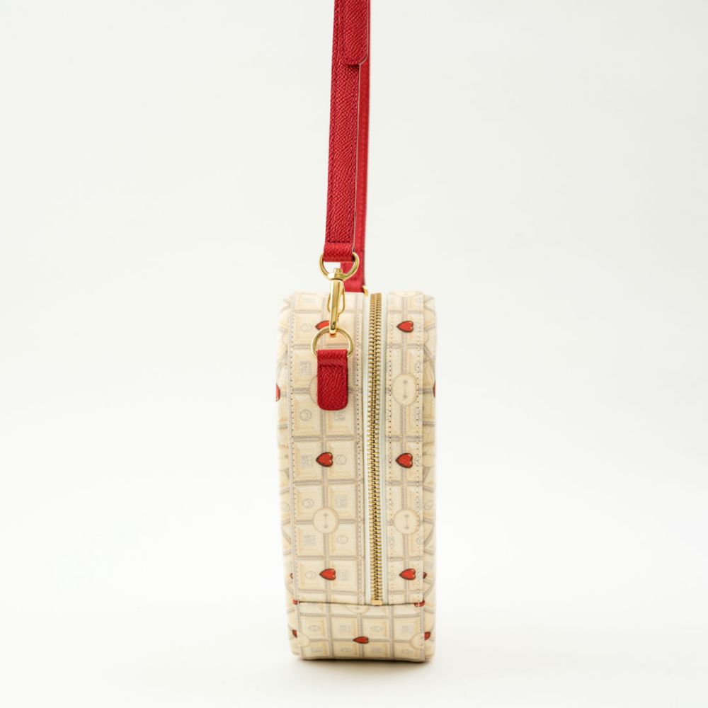 【キューポット】ベイマックス/ハートクロス ボディバッグ　チョコレート