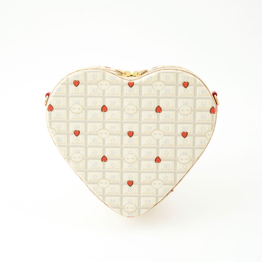 【キューポット】ベイマックス/ハートクロス ボディバッグ　チョコレート