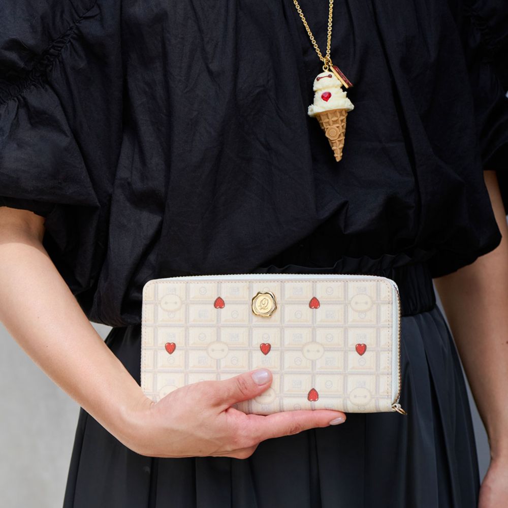 【キューポット】ベイマックス/ロング ウォレット　チョコレート