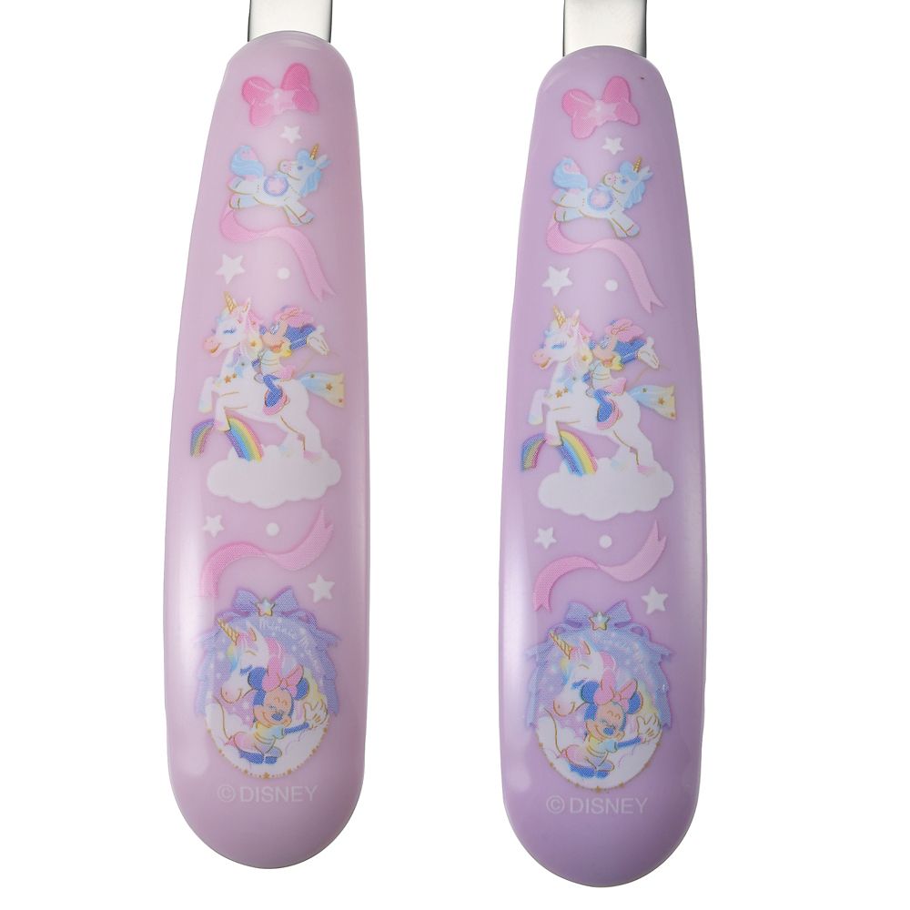 【キッズ用】ミニー スプーン・フォーク セット レインボー ユニコーン