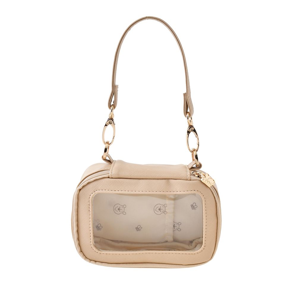 【再入荷】プーさん ポーチ ストラップ付き クリア窓