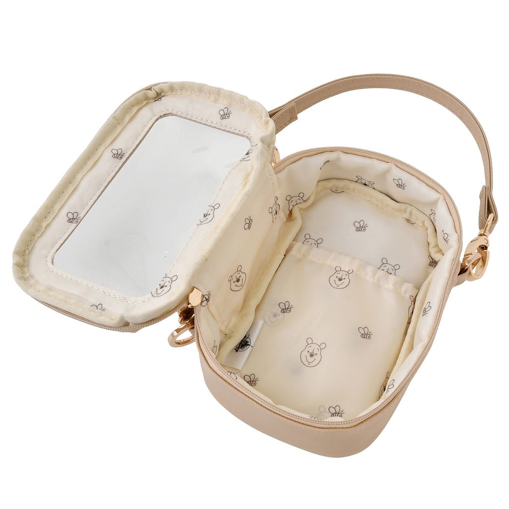 【再入荷】プーさん ポーチ ストラップ付き クリア窓