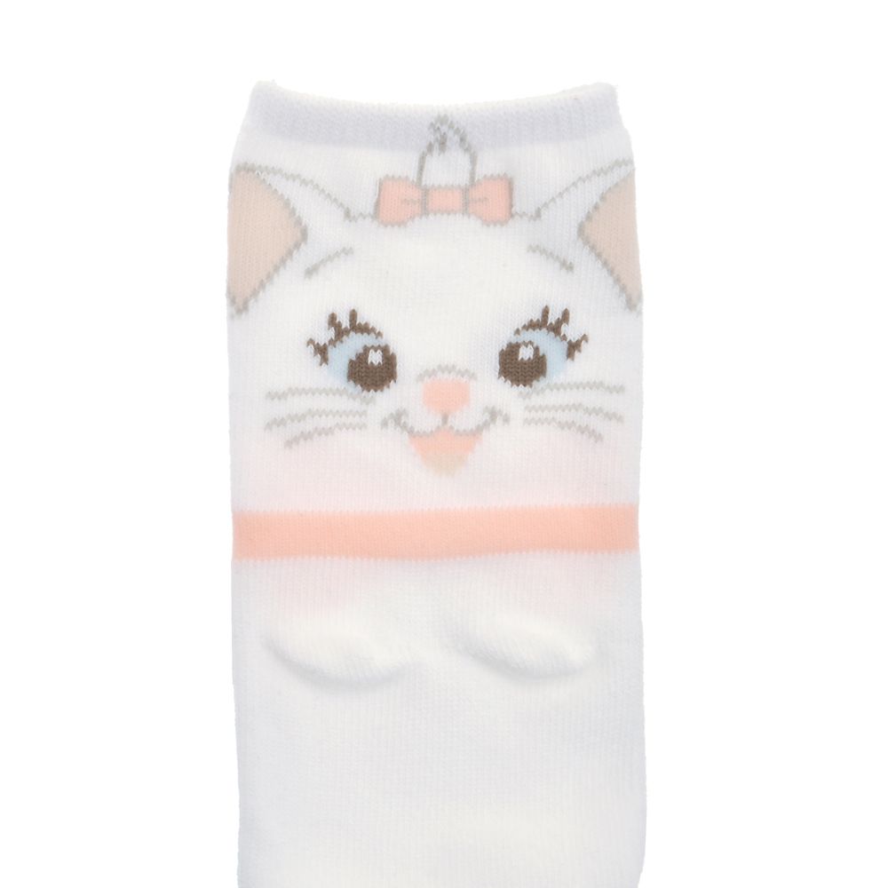 【再入荷】マリー おしゃれキャット 靴下 フェイス ぷくぷく ホワイト 23～25