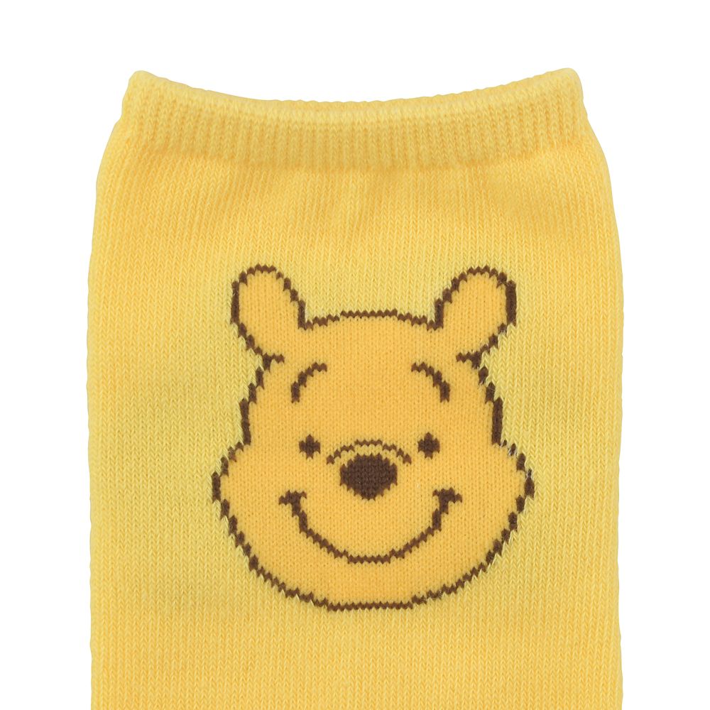 【再入荷】プーさん 靴下 フェイス＆おしり ホワイト 23～25