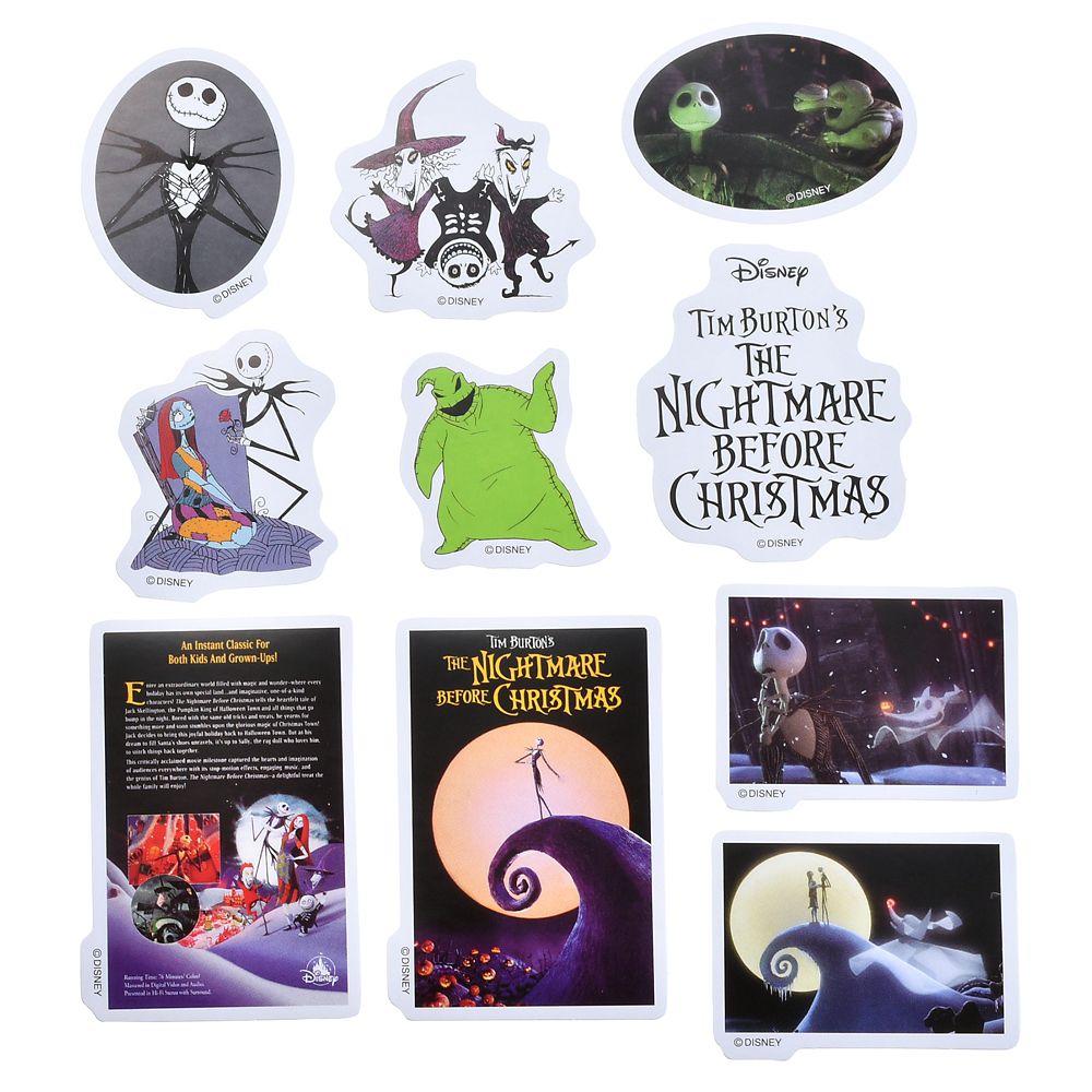 【再入荷】ティム･バートン ナイトメアー・ビフォア・クリスマス シール・ステッカー VHS風ボックス入り Sticker Collection
