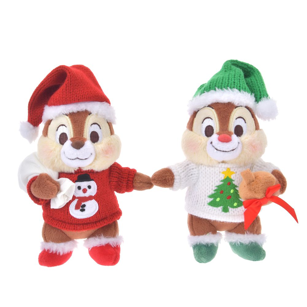 上海ディズニー クリスマス チップアンドデール 雪だるまぬいぐるみ