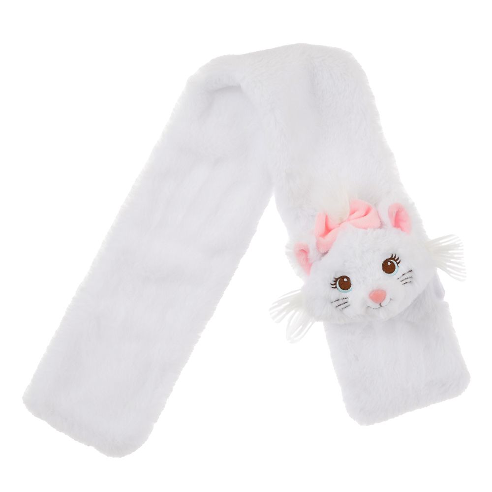 【キッズ用】マリー おしゃれキャット キッズ用マフラー ホワイト ENJOY WINTER