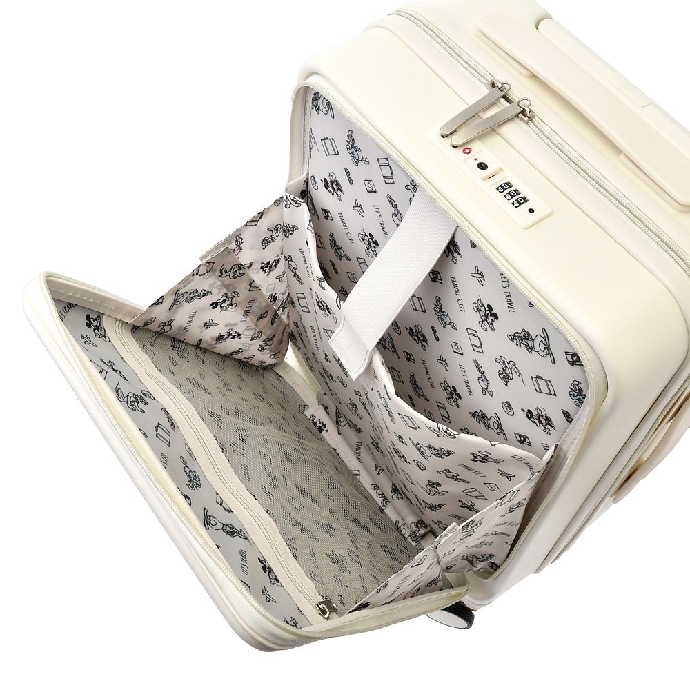 【再入荷】ミッキー スーツケース (S) 33L 機内持ち込みサイズ アイボリー DISNEY TRAVEL