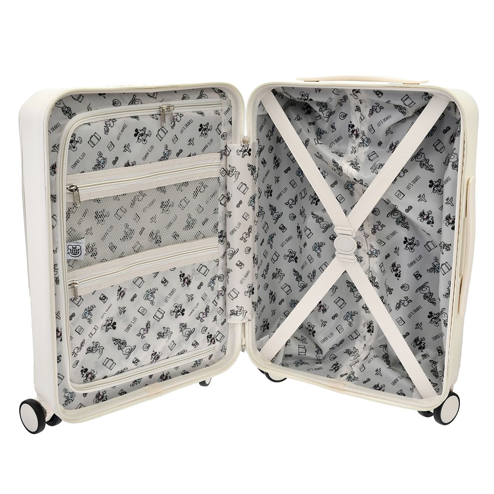 【再入荷】ミッキー スーツケース (S) 33L 機内持ち込みサイズ アイボリー DISNEY TRAVEL