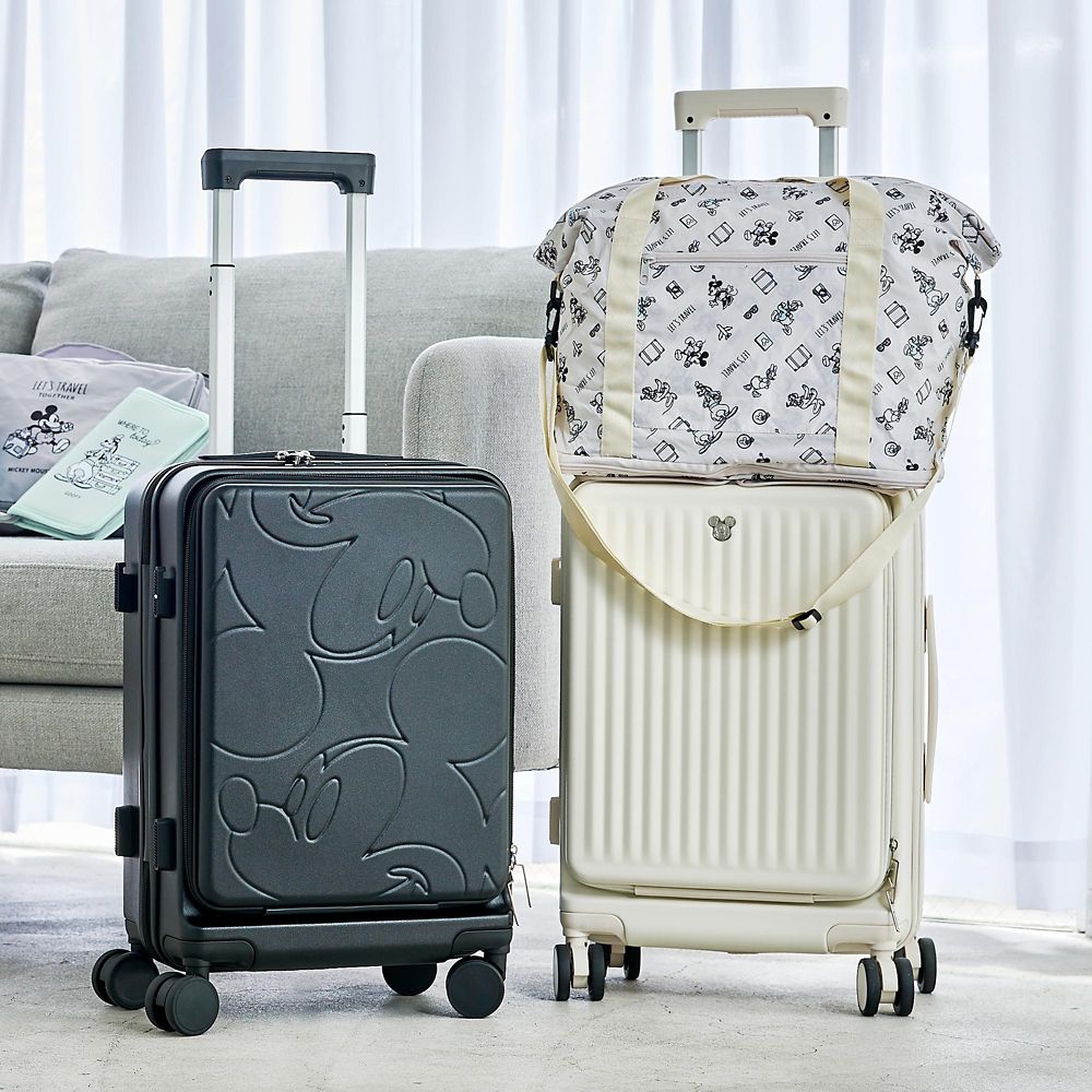 【再入荷】ミッキー スーツケース (S) 33L 機内持ち込みサイズ アイボリー DISNEY TRAVEL