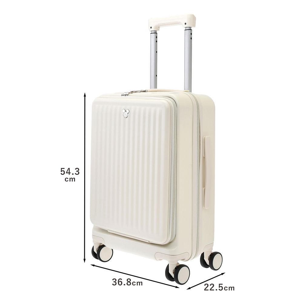 【再入荷】ミッキー スーツケース (S) 33L 機内持ち込みサイズ アイボリー DISNEY TRAVEL