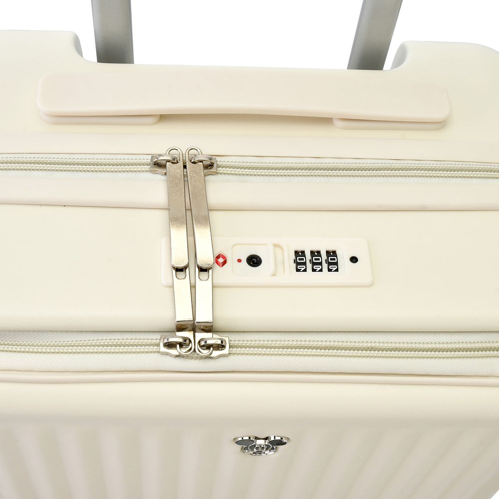 【再入荷】ミッキー スーツケース (S) 33L 機内持ち込みサイズ アイボリー DISNEY TRAVEL