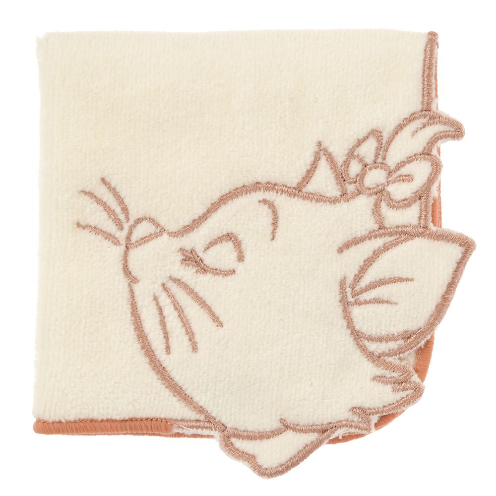 【再入荷】マリー おしゃれキャット ミニタオル ライン刺しゅう フェイス