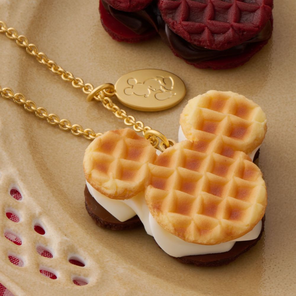 【キューポット】ミッキーマウス/ネックレス　バターミルク&チョコレートワッフル