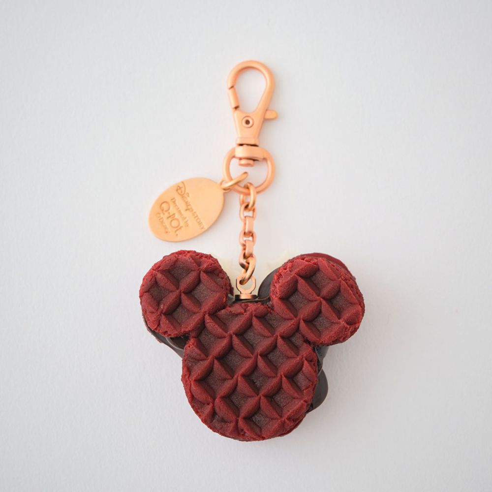 【キューポット】ミニーマウス/バッグチャーム　ストロベリーワッフル