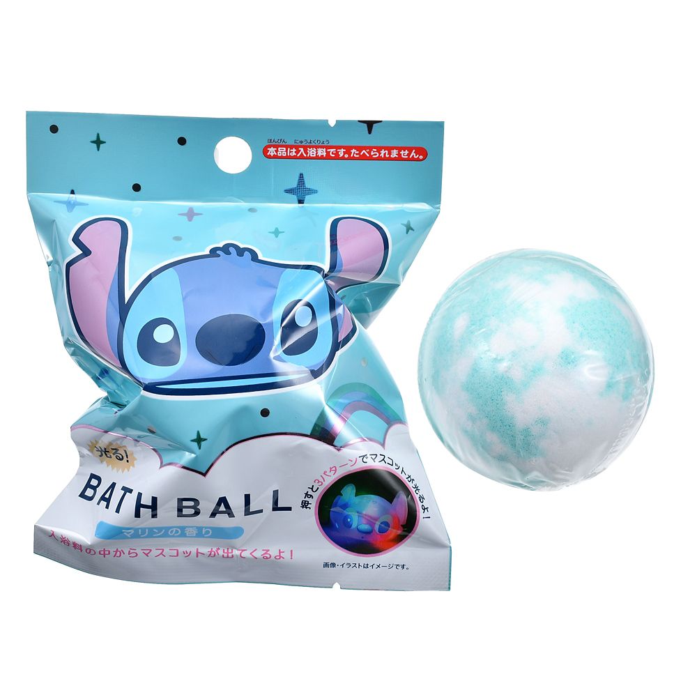 スティッチ シークレットバスボール マスコット入り ライトアップ