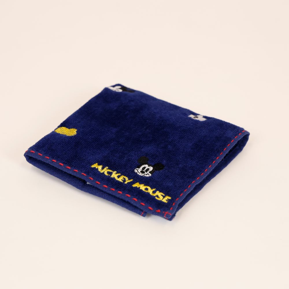 ミッキーマウス ミニタオル カジュアルネイビー