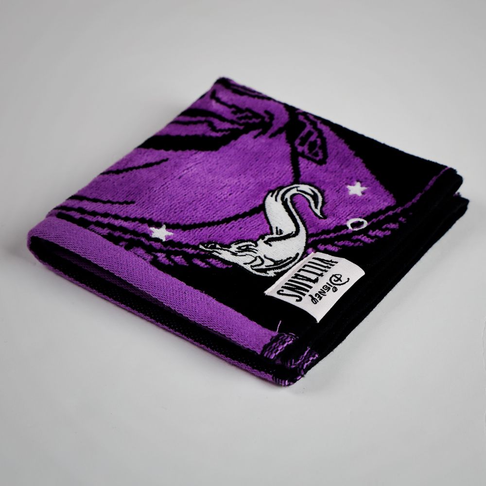 ディズニーヴィランズ ミニタオル ダークフェイスパープル