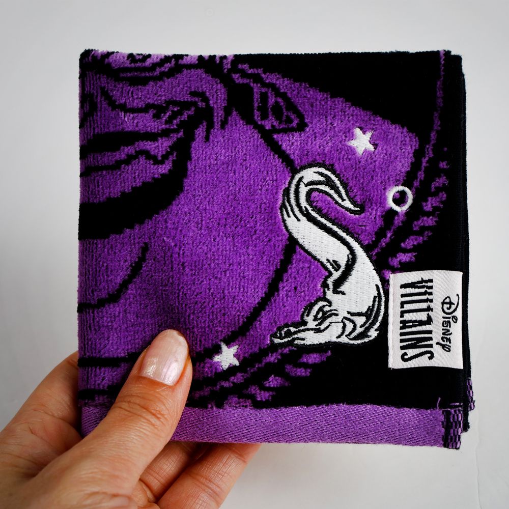 ディズニーヴィランズ ミニタオル ダークフェイスパープル