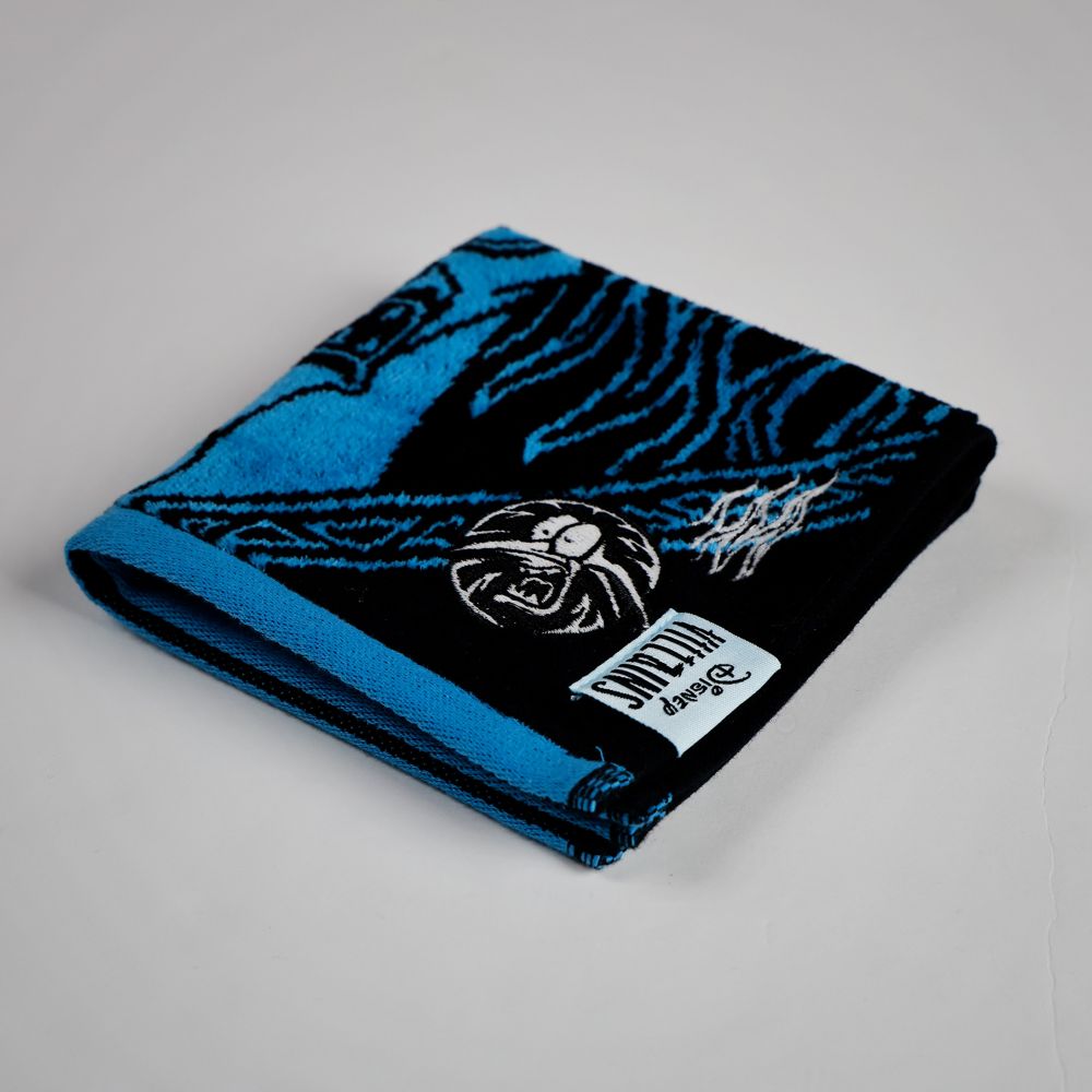 ディズニーヴィランズ ミニタオル ダークフェイスブルー