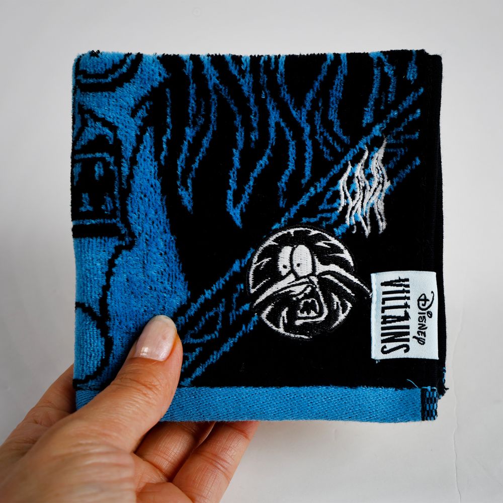 ディズニーヴィランズ ミニタオル ダークフェイスブルー