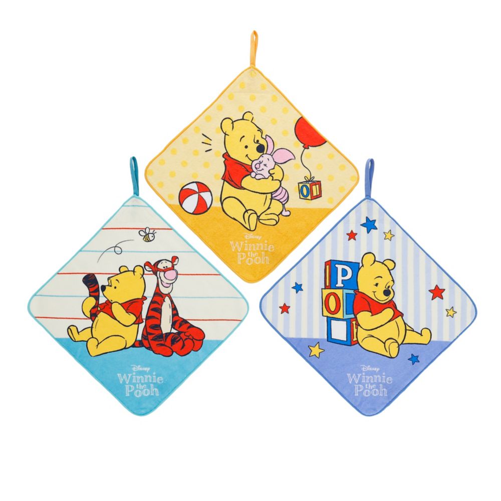 くまのプーさん ループタオル３枚組 あそびの時間