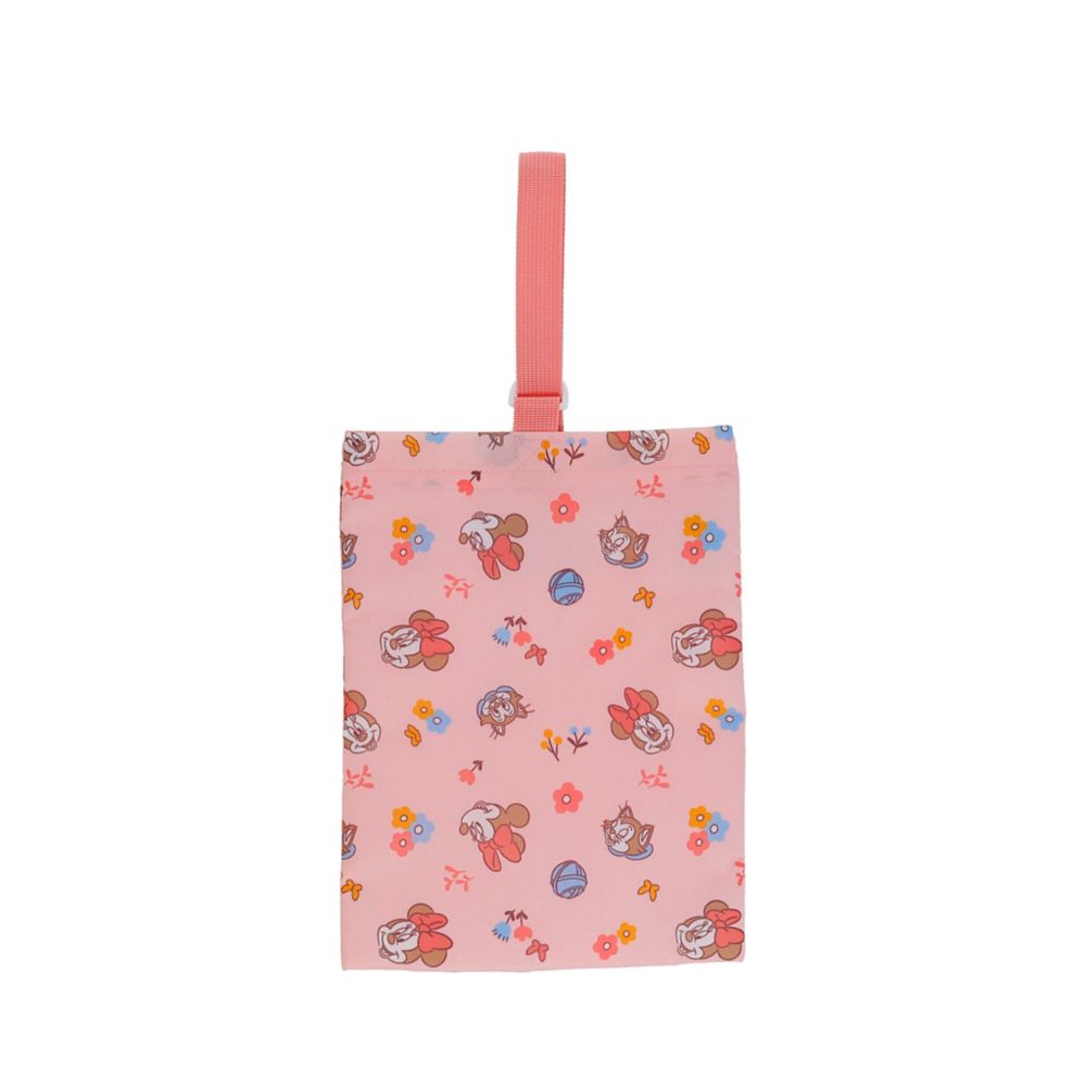 ミニーマウス シューズバッグ ナチュラルピンク