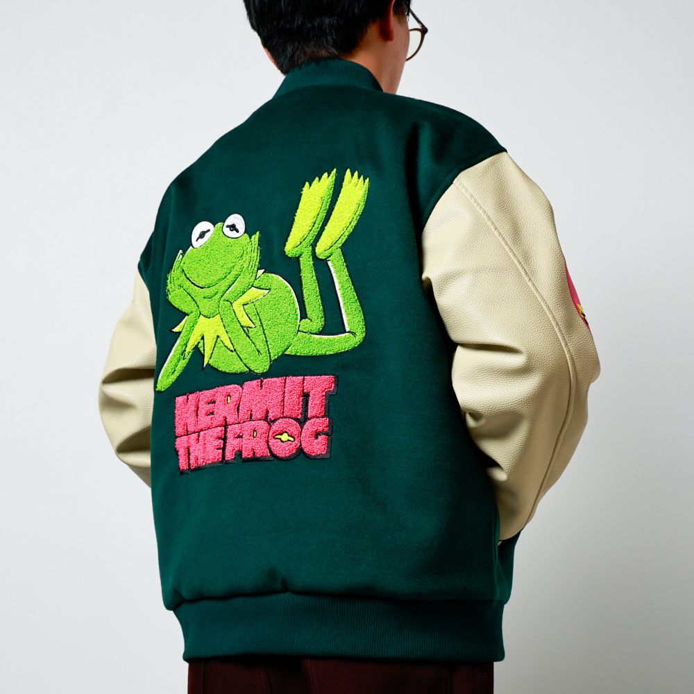 キャラジャン　ザ・マペッツ スタジャン(L) スマイルグリーン