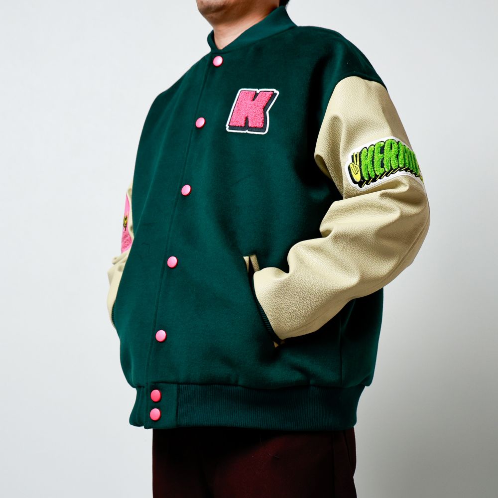 キャラジャン　ザ・マペッツ スタジャン(L) スマイルグリーン